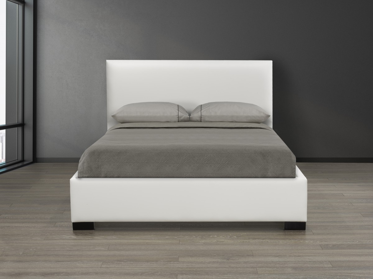 FULL PLATFORM BED - WHITE