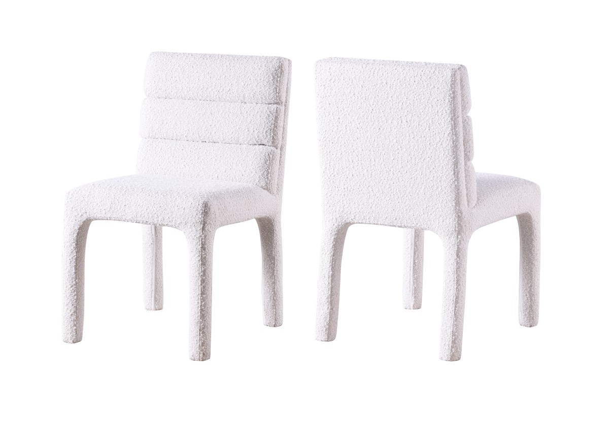 DINING CHAIR, SET OF 2 - CREAM 