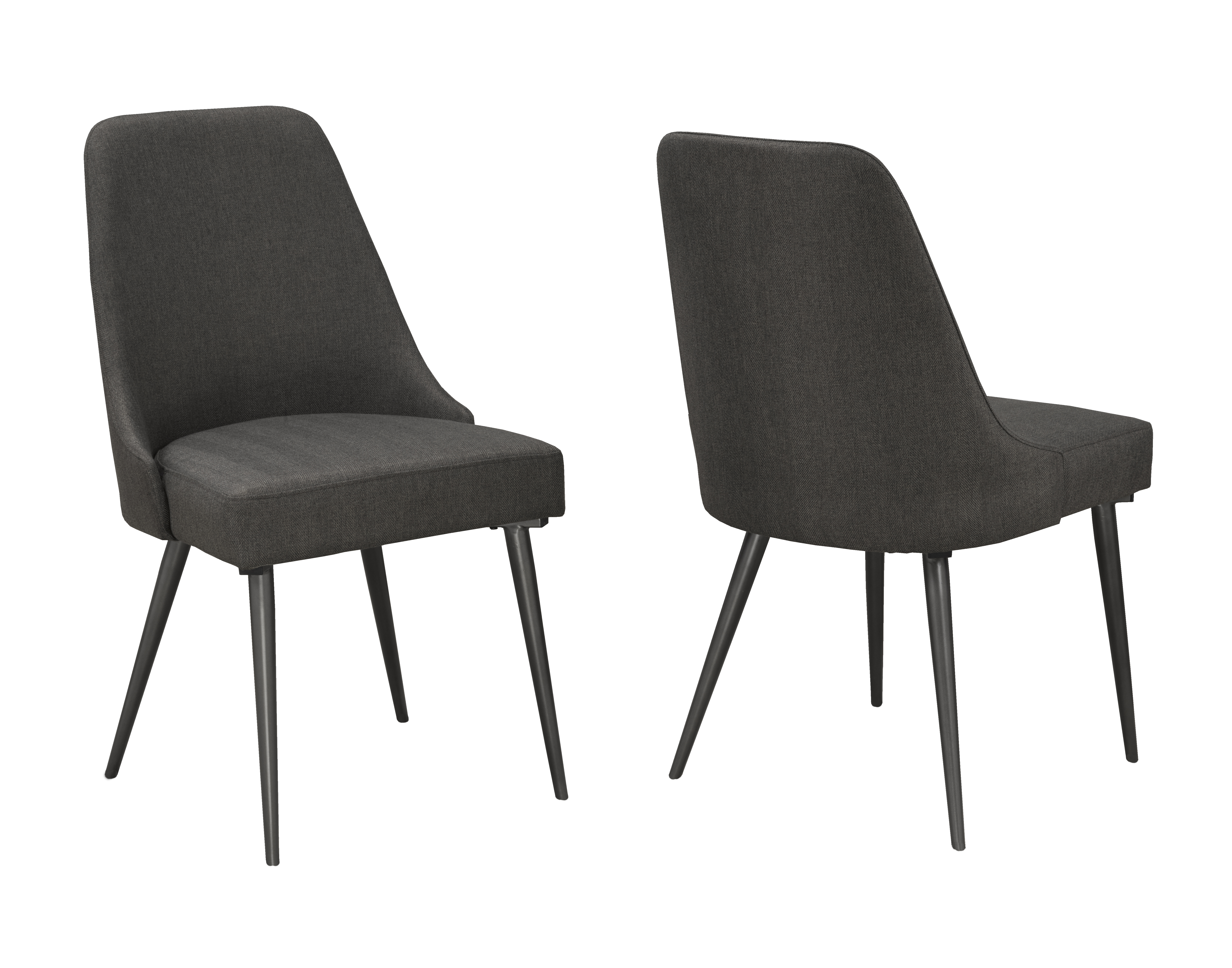 DINING CHAIR, SET OF 2 - GREY