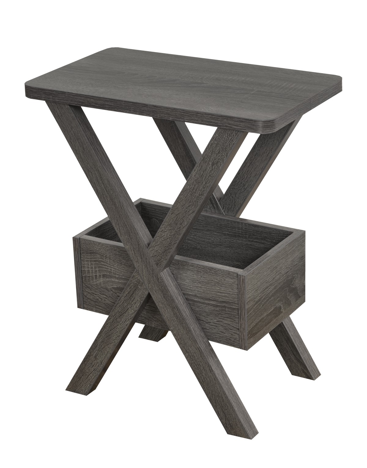 CHAIR SIDE TABLE - GREY