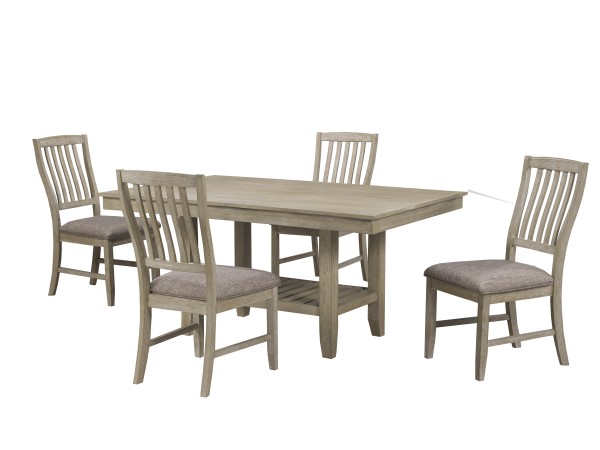 5-PIECE DINING SET, CHAMPAGNE