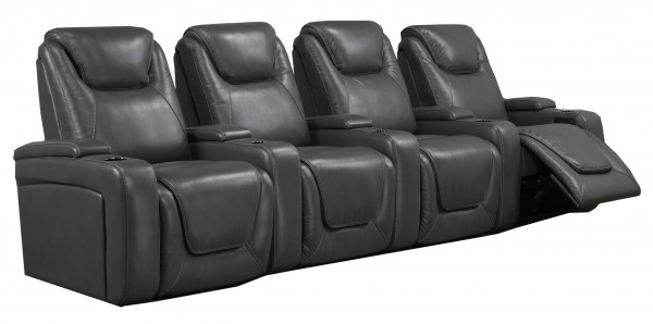 4-SEATER POWER HOME THEATRE - GREY