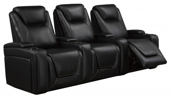 3-SEATER POWER HOME THEATRE - BLACK 