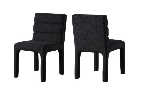 DINING CHAIR, SET OF 2 - BLACK