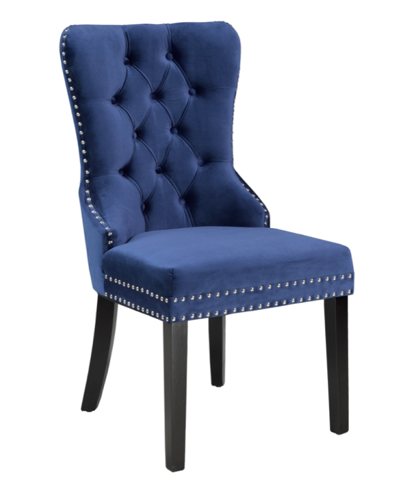 DINING CHAIR, SET OF 2 - NAVY (OPEN BOX)