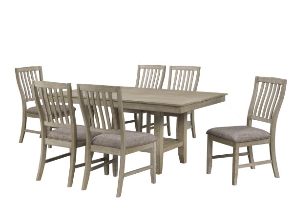 7-PIECE DINING SET - CHAMPAGNE