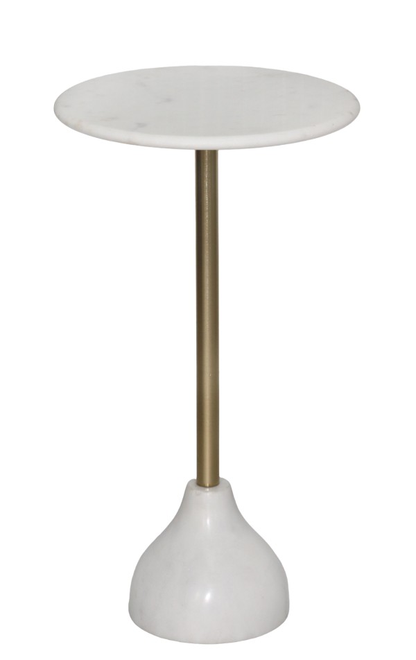 DRINK TABLE - WHITE/GOLD
