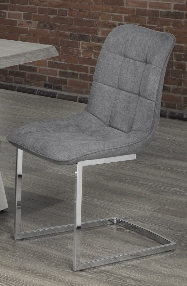 DINING CHAIR, SET OF 2 - GREY 