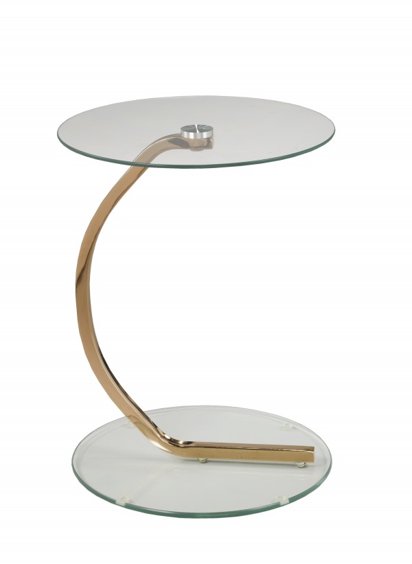 ACCENT TABLE - ROSE GOLD
