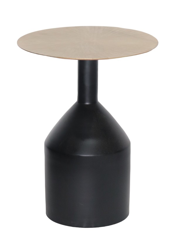 ACCENT TABLE - BLACK/GOLD