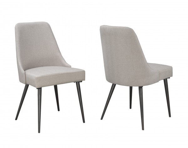 CELINE DINING CHAIR BEIGE (DINING CHAIR SET OF 2 )
