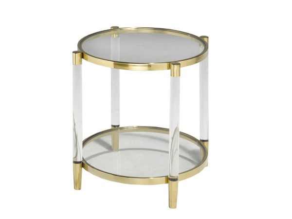 END TABLE - ACRYLIC/GOLD