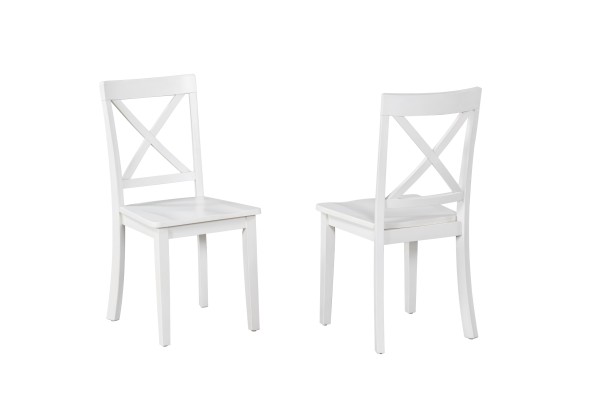DINING CHAIR, SET OF 2 - ANTIQUE WHITE