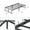 TWIN BED FRAME - BLACK 