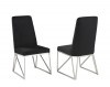 DINING CHAIR, SET OF 2 - BLACK