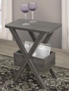 CHAIR SIDE TABLE - GREY