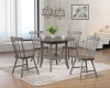 DROP LEAF DINING TABLE - OAK/GREY