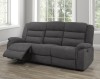 RECLINER SOFA WITH DROP-DOWN TRAY, GREY