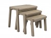 SIDE TABLE. SET OF 3 - DARK TAUPE