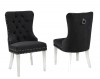 DINING CHAIR, SET OF 2, BLACK 