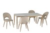 DINING CHAIR, SET OF 2 - BEIGE