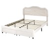 QUEEN PLATFORM BED - BEIGE