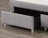 KING BED BASE - GREY 