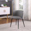 DINING CHAIR, SET OF 2, GREY