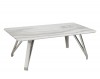 COFFEE TABLE - WHITE/SILVER