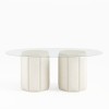 80'' DINING TABLE - BEIGE