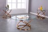 3-PIECE COFFEE TABLE SET - ROSE GOLD