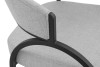 DINING CHAIR, SET OF 2, GREY/BLACK