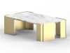 COFFEE TABLE, GOLD