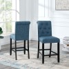 24'' COUNTER STOOL , SET OF 2, BLUE
