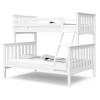 TWIN/FULL BUNK BED - WHITE