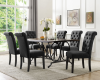 7-PIECE DINING SET - GREY