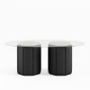 80'' DINING TABLE - BLACK