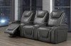 3-SEATER POWER HOME THEATRE - GREY